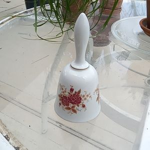 Bareuther burgundy and gold floral Bell